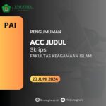 Pengumuman ACC Judul Prodi PAI (20 Juni 2024)