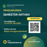 Ketentuan dan Pendaftaran Semester Antara Fakultas Keagamaan Islam